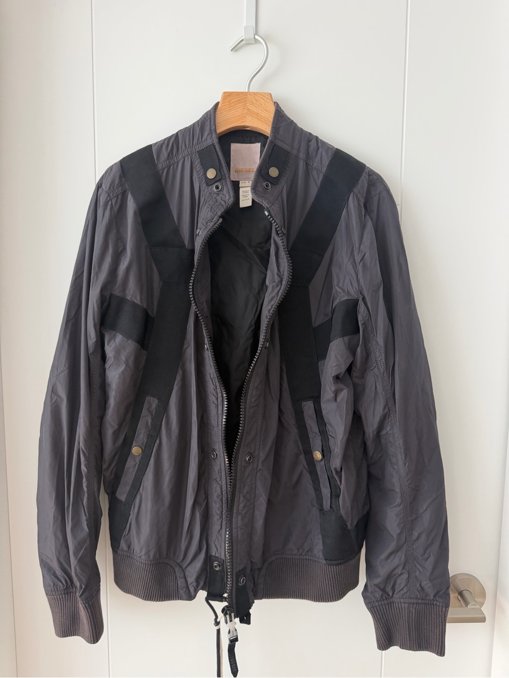Diesel Vintage Technical Parachute Jacket Archive Piece Gray M (Flawed)